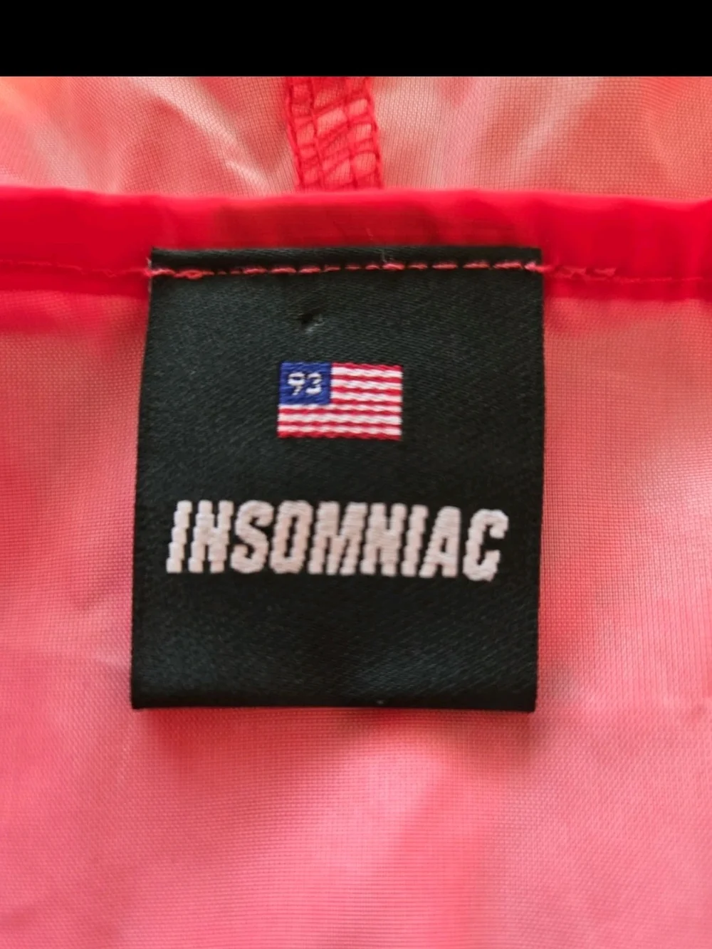EDC Electri daisy Carnival MED Red Hooded Rain Anorak,insomniac,xlnt.